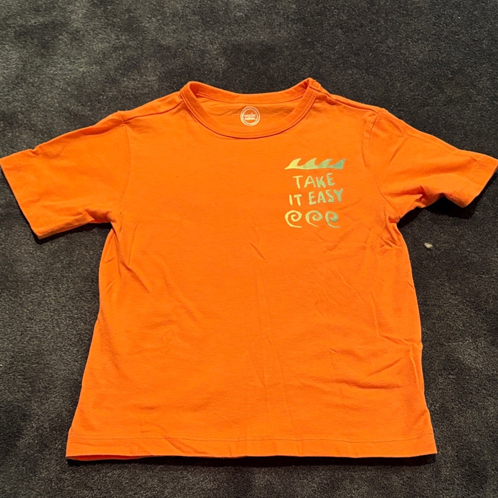wonder nation Orange 'Take It Easy' Graphic Tee